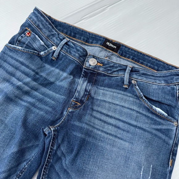 Hudson Jeans Jax Boyfriend skinny Women's Skinny Jeans - Dark Blue - Picture 9 of 10